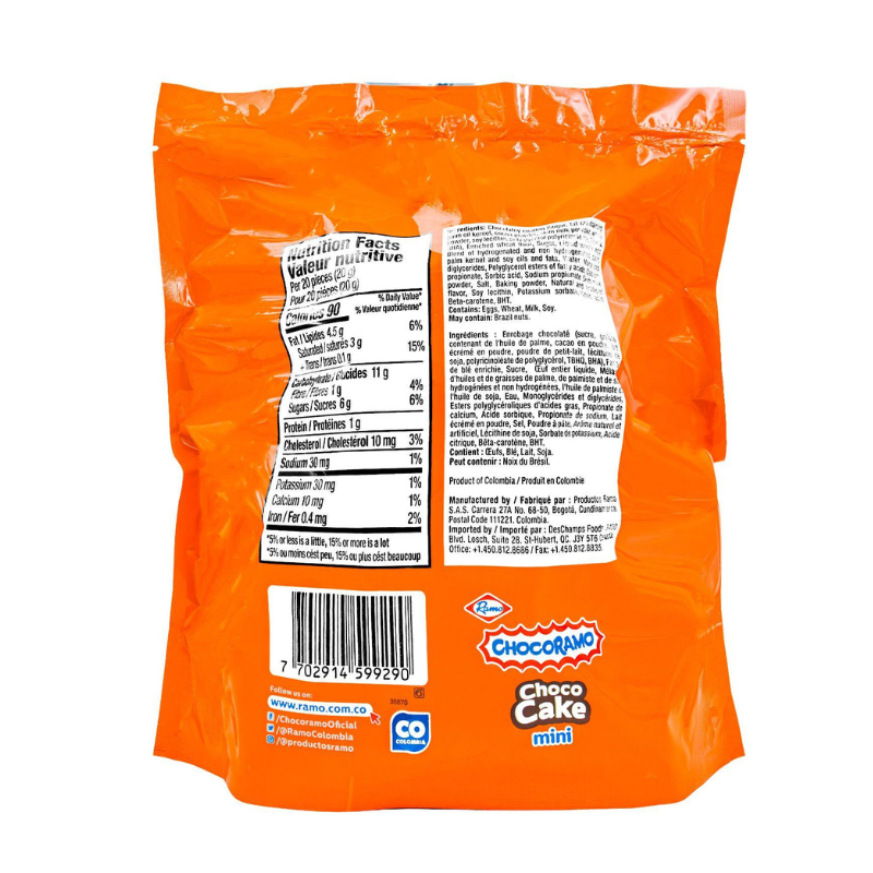 Chocoramo Mini 400g (20 Unidades)