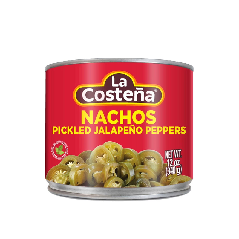 Jalapeños Nachos en Rodajas La Costeña 340g