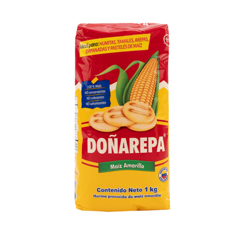 Harina Doñarepa Maíz Amarillo 1kg