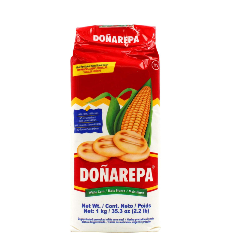 Harina Doñarepa Maíz Blanco 1kg